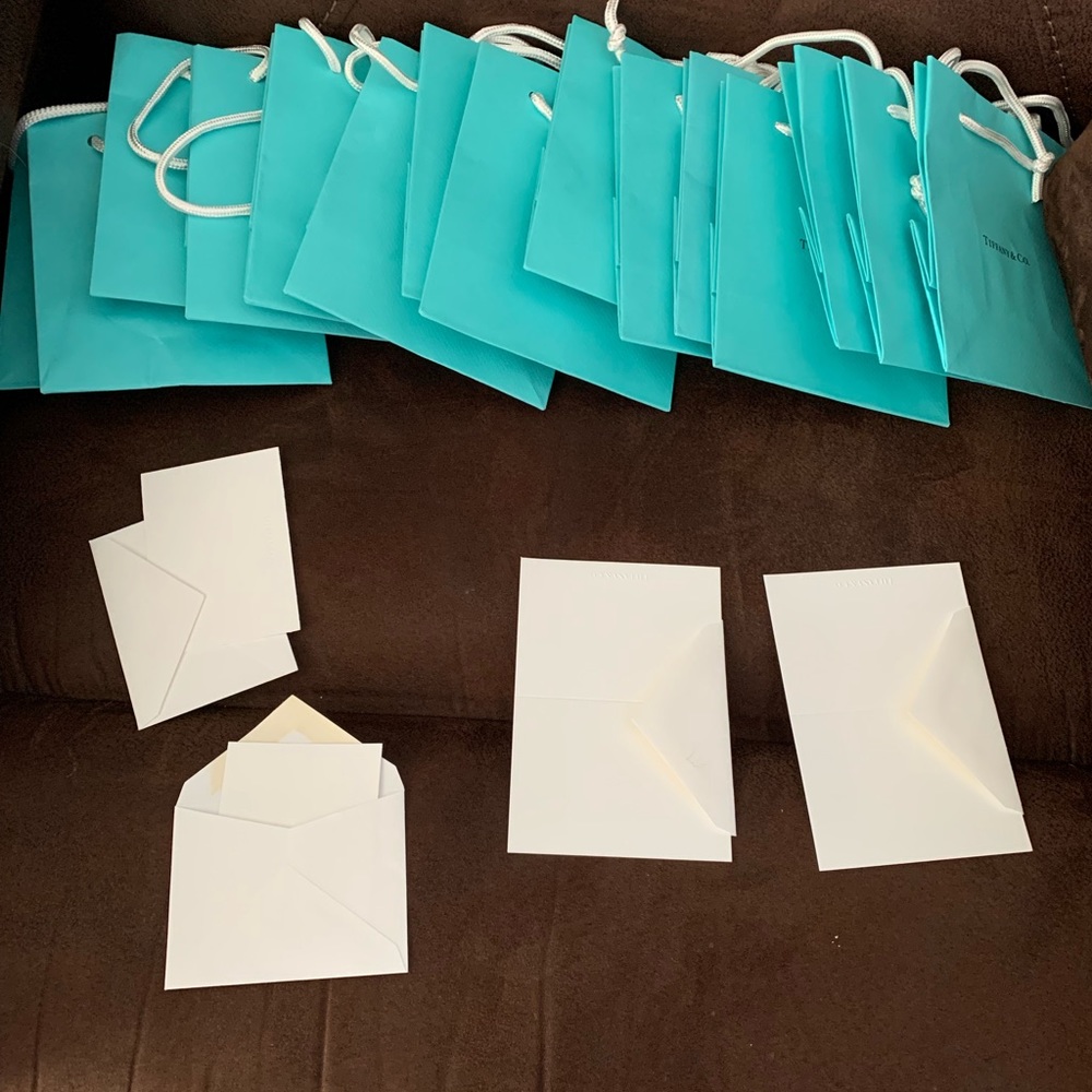15 Tiffany & co bags 4 cards